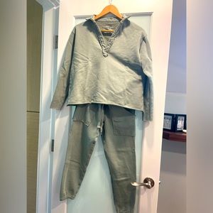 Frank & Eileen XS Travel Set - Eamon Jogger / Patrick Sweatshirt - Sage Terry